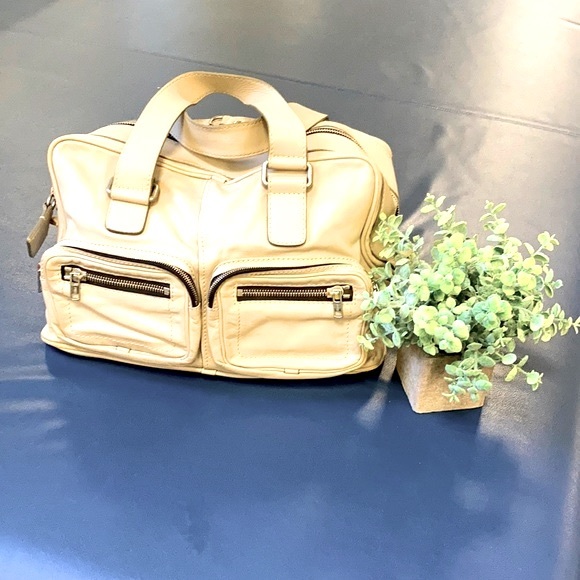 CHLOE BETTY BAG Dove GRAY AS IS Large leather satchel, spot, missing coin purse - Picture 3 of 15